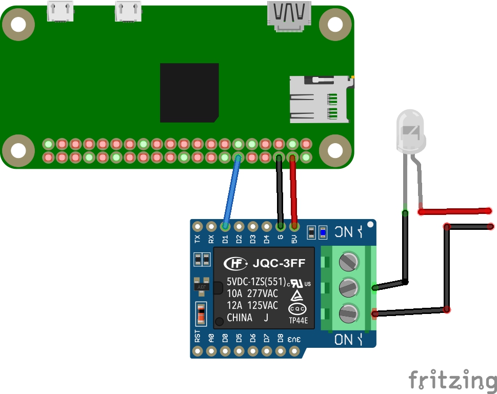 Fritz Diagram of LED Strip Relay